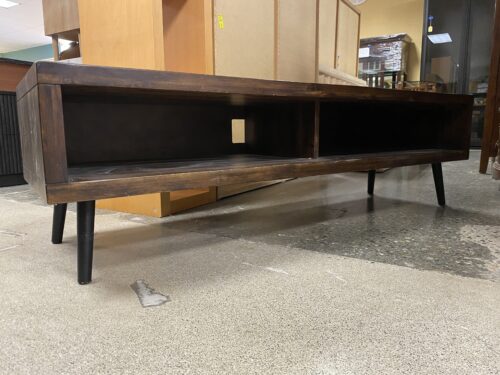 WORLD MARKET Rustic Dark Wood Finish Media Stand