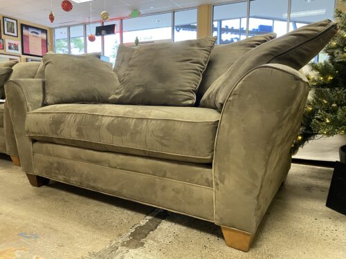 STANTON INTERNATIONAL Olive Green Upholstered Loveseat