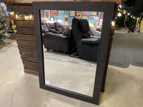ASHLEY FURNITURE Black Wood Framed Mirror