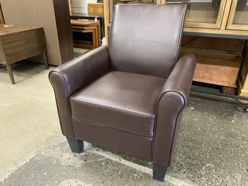 Chocolate Roll Arm Accent Chair