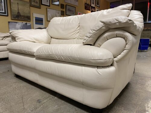 Ivory Wide Arm Loveseat