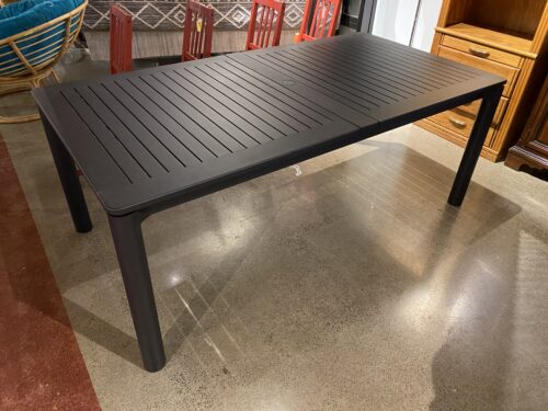 NEW! ARTICLE Fisk 75.5" - 96" Outdoor Extendable Dining Table - Black