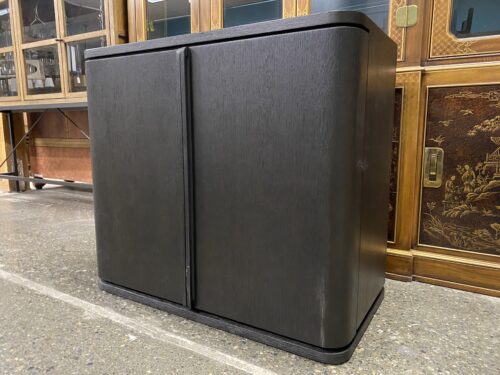 RESTORATION HARDWARE Ligne Black Oak Closed Media Console