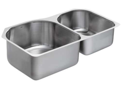 NEW! MOEN Stainless Steel Double Bowl Sink Model #G18264