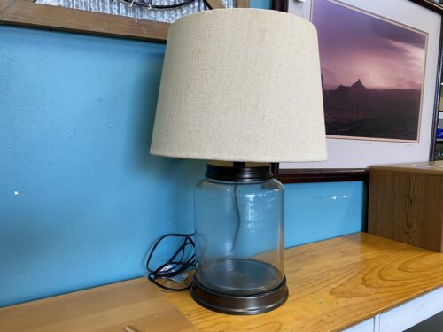 Glass Jar Style Table Lamp