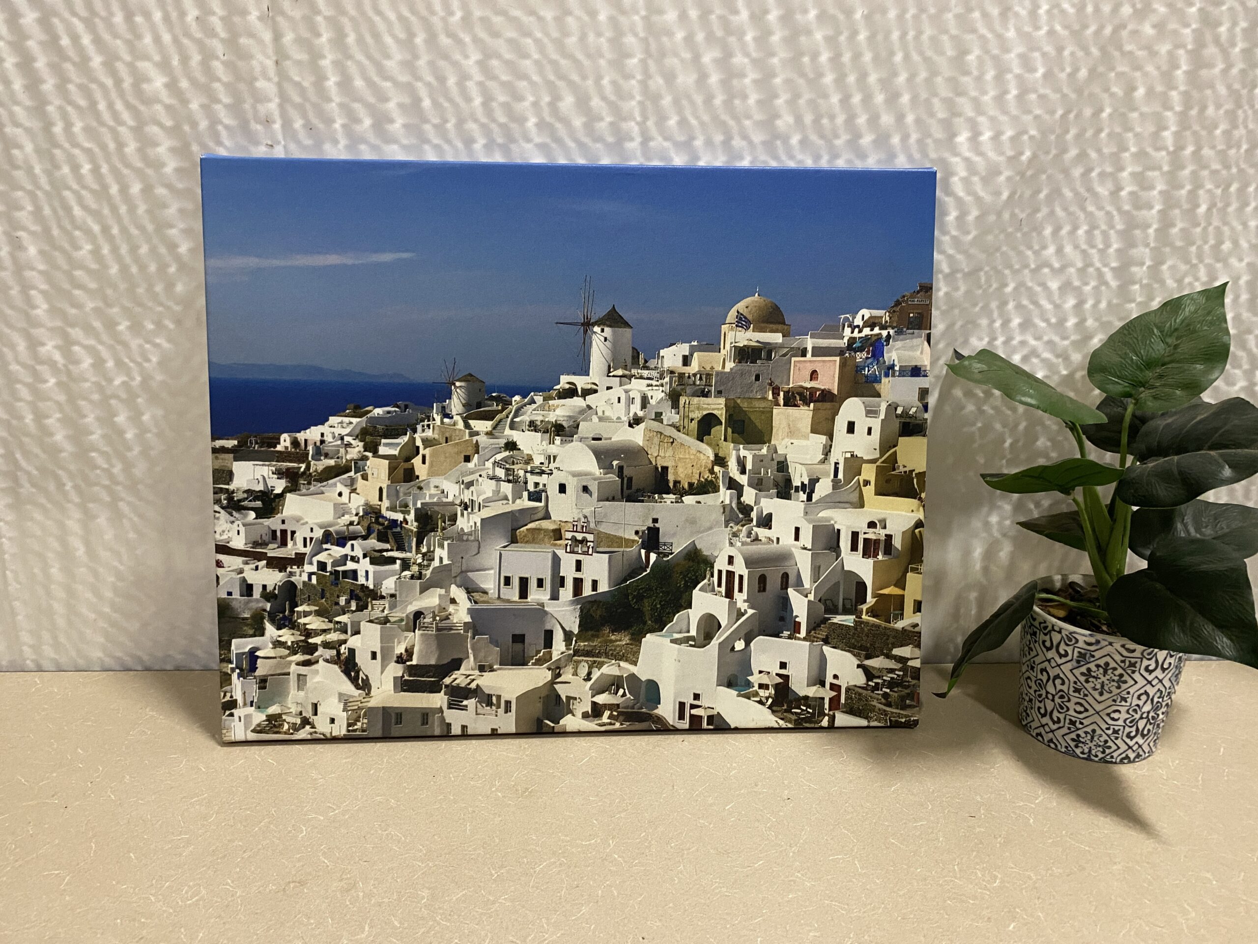 Mediterranean Scenic Photo Wrap Art Print