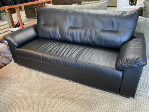 IKEA Knislinge Black Wide Arm Sofa