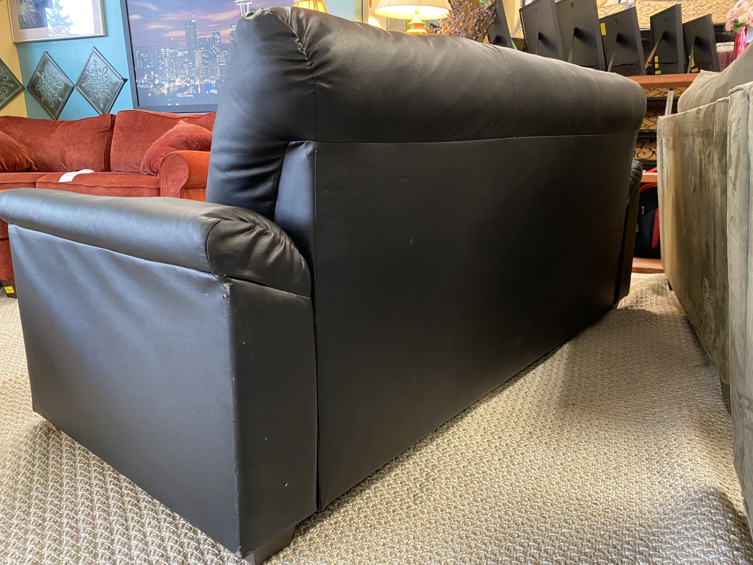 IKEA Knislinge Black Wide Arm Sofa | Habitat Stores Seattle-King