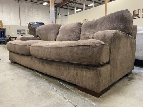 Brown Extra Plush Wide Seat Sofa