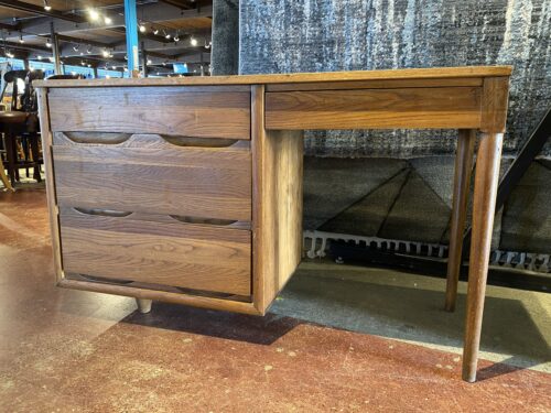 Vintage Mid-Century Modern Walnut Writing Desk