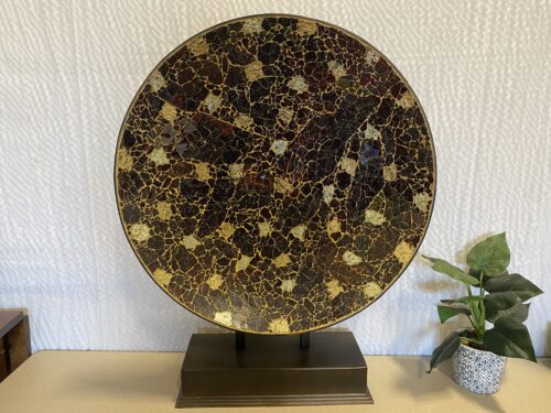 Large Decorative Mosaic Mounted Plate