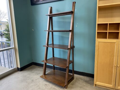 BAYSIDE FURNISHINGS Wooden 5 Shelf Ladder Bookcase