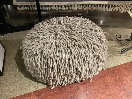 CALYPSO ST. BARTH Large Shag Pouf