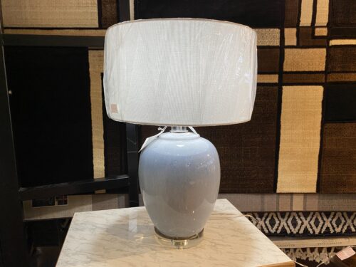 NEW! UTTERMOST Blue Waters Ombre Light Blue Ceramic Table Lamp