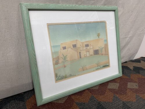 Vintage Southwestern Adobe House Framed Print by Cooper Smith
