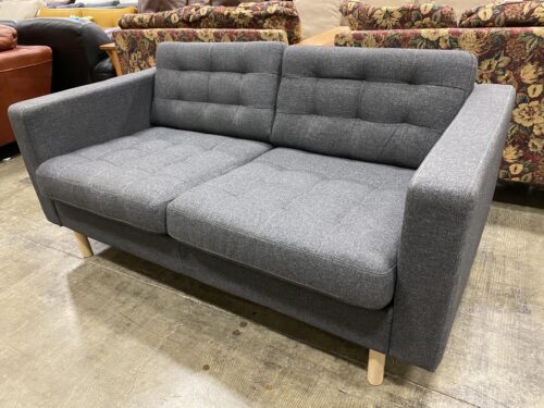 IKEA Morabo Modern Tufted Sofa in Gunnared Dark Grey