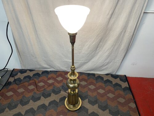 STIFFEL Brass Torchier Table Lamp