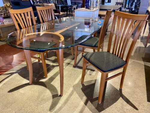 IMS SRL Vintage Mid-Century Modern Italian Made 4-Seater Dining Set