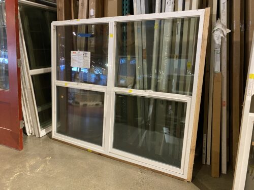 MILGARD 59"x71" White Vinyl Double Hung Window
