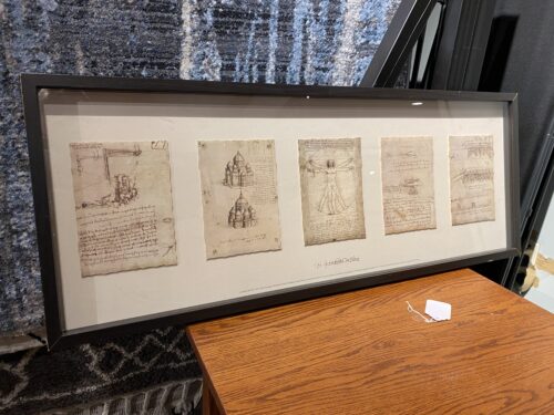 IKEA Olunda Leonardo Da Vinci Framed Artwork Print