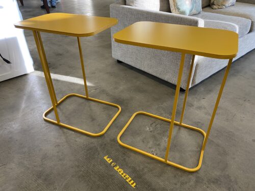 Modern Marigold Metal C-Table (Set of 2)