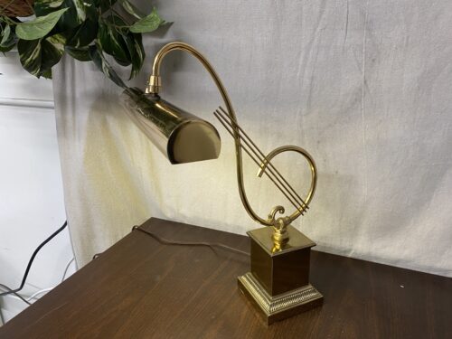 Vintage Brass Treble Clef Table Lamp