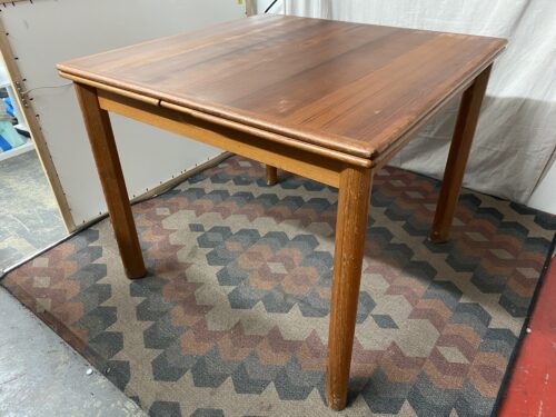 ANSAGER MOBLER Danish Modern Teak Extendable Square Dining Table