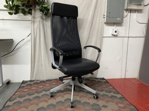 IKEA Markus Black Leather Ergonomic High Back Office Chair
