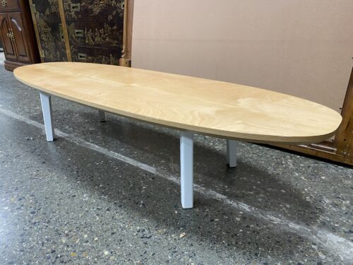 White & Birch Surfboard Low Coffee Table