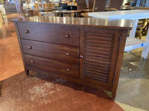 BABY CACHE Three Drawer Dresser with Shutter Style Cabinet