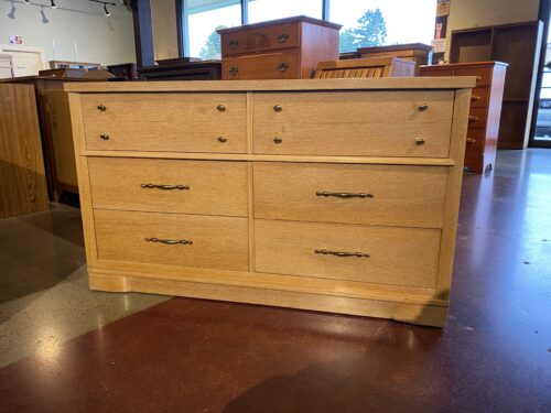 HARMON Local Vintage Pale Blonde 6 Drawer Wide Dresser