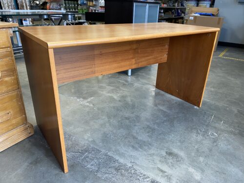 Sleek and Simple Wooden Natural Finish Office Desk