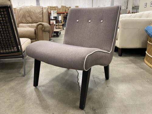 Café Brown Armless Accent Chair
