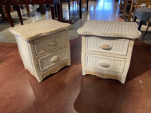 PIER 1 Jamaica Collection Wicker Nightstands (Set of 2)