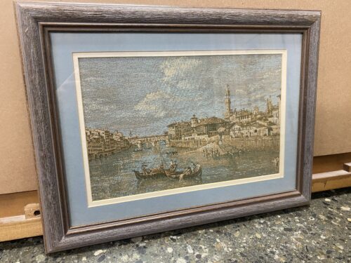 Framed Tapestry of Venetian Bridge