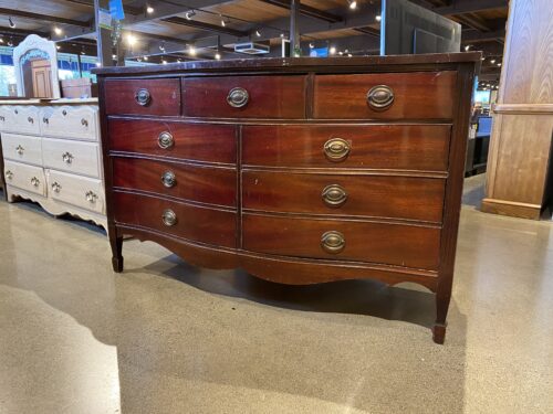 HARMONY HOUSE Vintage Mahogany Bow Front Dresser