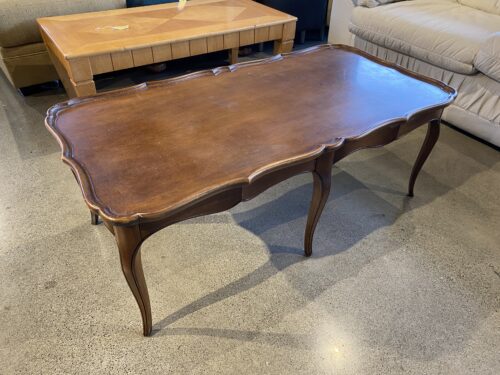 French Provincial Style Walnut Coffee Table