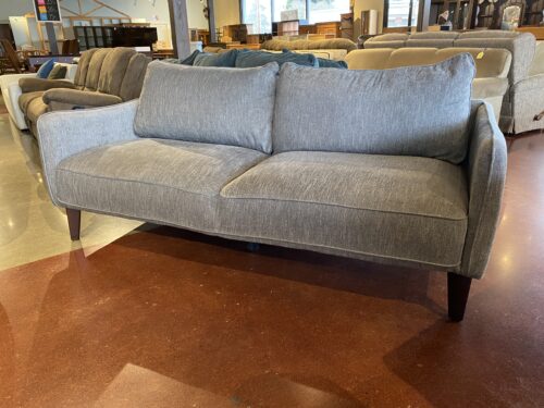 Modern 77" Cool Tone Grey Sofa