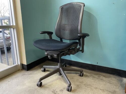 HERMAN MILLER Celle Pneumatic Office Chair with Adjustable Arm Rest and Lumbar