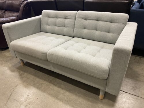 IKEA Morabo Modern Tufted Sofa in Gunnred Light Green