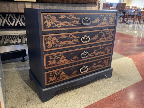 Asian Inspired Painted 4-Drawer Dresser