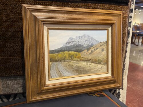 Original Mountain Road Oil Painting by Jan White