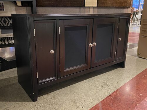 ASHLEY Espresso Brown Media Stand