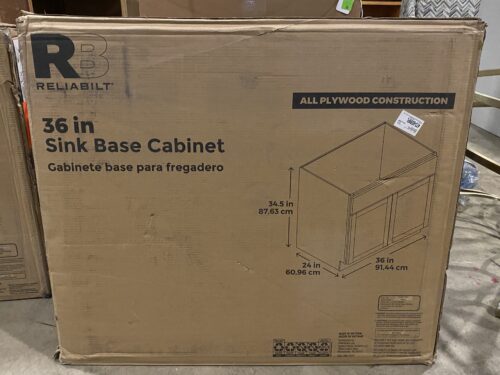 NEW! RELIABILT 36" Sink Base Cabinet