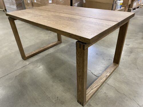 IKEA Morbylanga Oak Veneer Dining Table with U-Shaped Legs