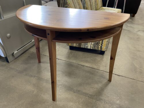 IKEA Laurila Wooden 2 Tier Demilune Console Table