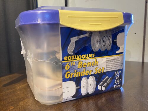 EAZYPOWER 6" Bench Grinder Set in Tote