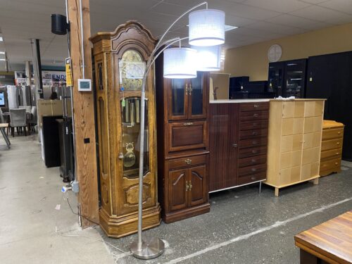 Chrome Arched Adjustable 3-Light Floor Lamp