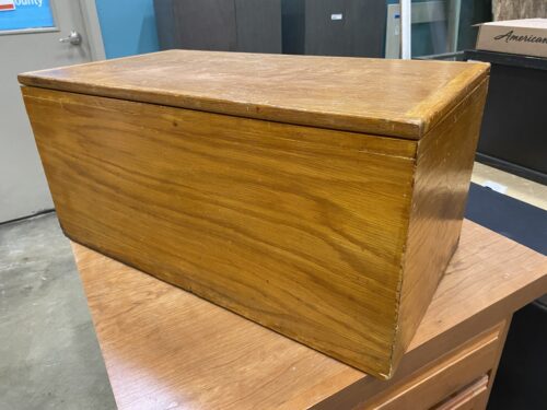 Vintage Handmade Wooden Lacquered Chest