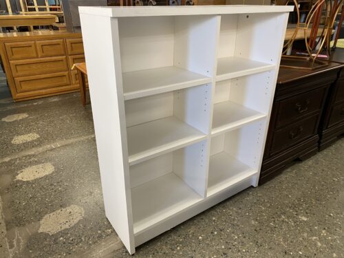 White Modern 6-Cube Shelf